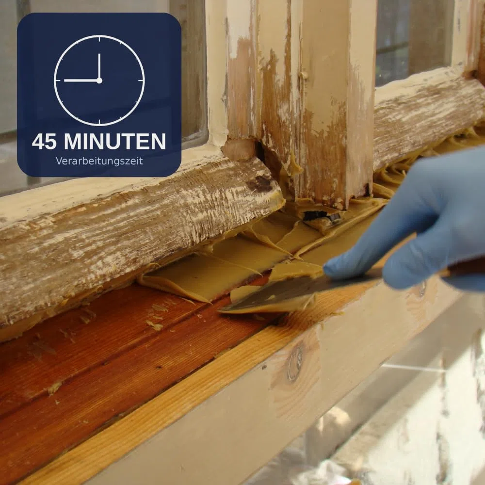 Renoflex Grün 600ml – Holzspachtelmasse 2K Holzkitt Holzfäule Reparatur schleifbar Innen & Außen