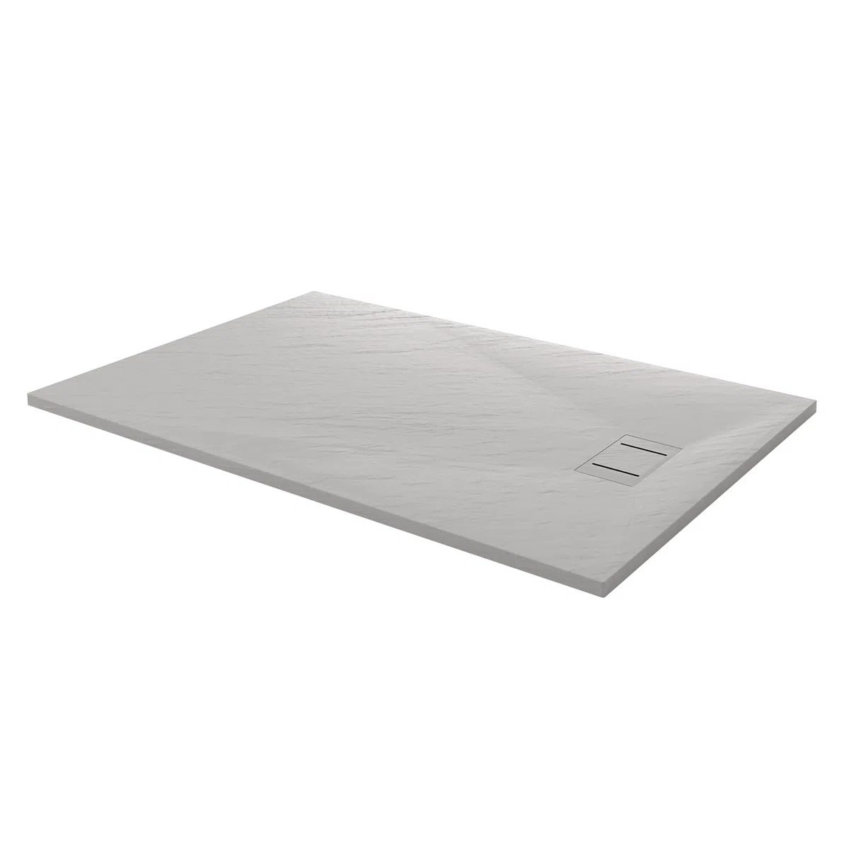 Idralite Duschwanne 130x90x2,6 cm Rechteckig Weiß Stein-Effekt Mod. Blend