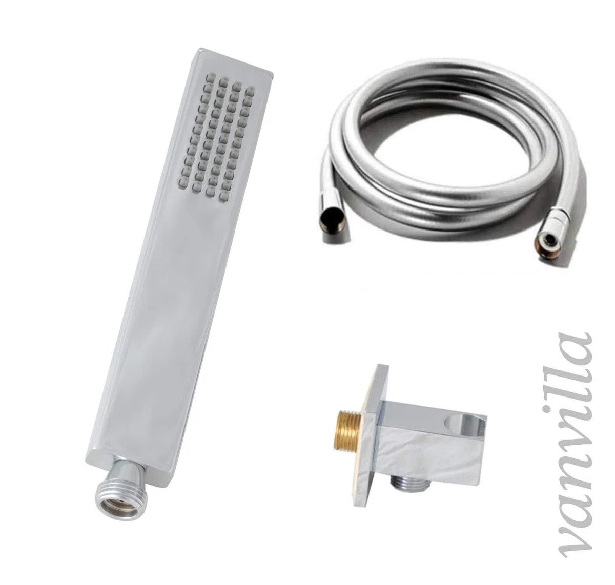 vanvilla Duschsystem Unterputz mit Duscharmatur Hansgrohe poliert HG01-ob